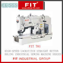 High Speed Lockstitch Straight Button Hole Sewing Machine (FIT781)